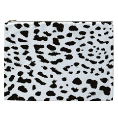 Black And White Leopard Dots Jaguar Cosmetic Bag (xxl) by ConteMonfrey