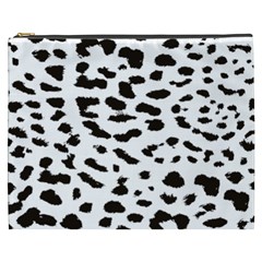 Black And White Leopard Dots Jaguar Cosmetic Bag (xxxl) by ConteMonfrey