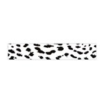 Black and white Leopard dots Jaguar Flano Scarf (Mini) Front