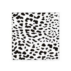 Black And White Leopard Dots Jaguar Satin Bandana Scarf 22  X 22  by ConteMonfrey