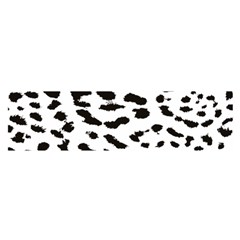 Black And White Leopard Dots Jaguar Oblong Satin Scarf (16  X 60 ) by ConteMonfrey