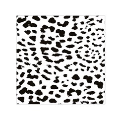 Black And White Leopard Dots Jaguar Square Satin Scarf (30  X 30 ) by ConteMonfrey