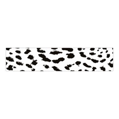 Black And White Leopard Dots Jaguar Velvet Scrunchie by ConteMonfrey