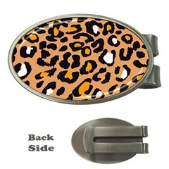 Leopard Jaguar Dots Money Clips (oval)  by ConteMonfrey