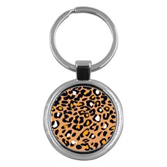 Leopard Jaguar Dots Key Chain (round) by ConteMonfrey