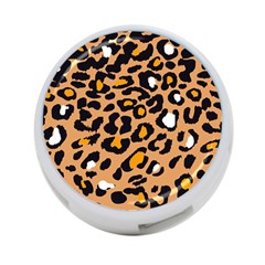 Leopard Jaguar Dots 4-port Usb Hub (one Side)