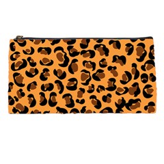 Orange Leopard Jaguar Dots Pencil Case by ConteMonfrey