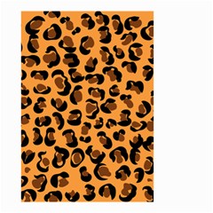 Orange Leopard Jaguar Dots Small Garden Flag (two Sides) by ConteMonfrey