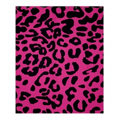 Leopard Print Jaguar Dots Pink Neon Shower Curtain 60  X 72  (medium)  by ConteMonfrey