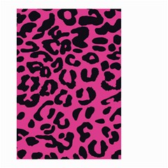 Leopard Print Jaguar Dots Pink Neon Small Garden Flag (two Sides) by ConteMonfrey