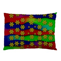 Blooming Stars On The Rainbow So Rare Pillow Case (two Sides) by pepitasart