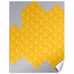 Hexagons Yellow Honeycomb Hive Bee Hive Pattern Canvas 12  X 16  by artworkshop