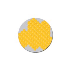 Hexagons Yellow Honeycomb Hive Bee Hive Pattern Golf Ball Marker (10 Pack) by artworkshop