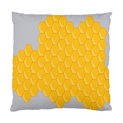 Hexagons Yellow Honeycomb Hive Bee Hive Pattern Standard Cushion Case (one Side) by artworkshop