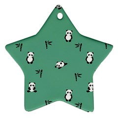 Pandas Pattern Star Ornament (two Sides) by artworkshop