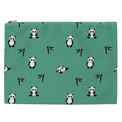 Pandas Pattern Cosmetic Bag (xxl) by artworkshop
