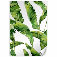 Sheets Tropical Plant Palm Summer Exotic Canvas 12  X 18 