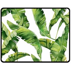 Sheets Tropical Plant Palm Summer Exotic Fleece Blanket (medium)  by artworkshop