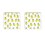 Pattern Lemon Texture Cufflinks (Square) Front(Pair)