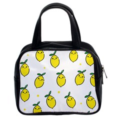 Pattern Lemon Texture Classic Handbag (two Sides) by artworkshop
