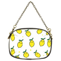 Pattern Lemon Texture Chain Purse (two Sides) by artworkshop