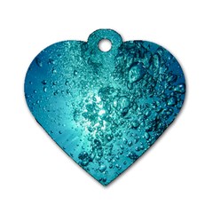 Bubbles Water Bub Dog Tag Heart (one Side) by artworkshop