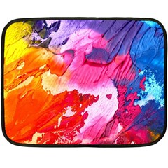 Colorful Painting Double Sided Fleece Blanket (mini)  by artworkshop