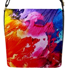 Colorful Painting Flap Closure Messenger Bag (s) by artworkshop