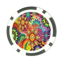 Mandalas Colorful Abstract Ornamental Poker Chip Card Guard (10 Pack) by artworkshop