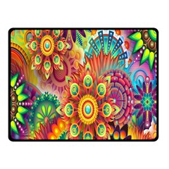 Mandalas Colorful Abstract Ornamental Fleece Blanket (small) by artworkshop