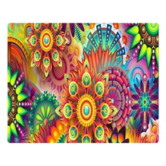Mandalas Colorful Abstract Ornamental Double Sided Flano Blanket (large)  by artworkshop