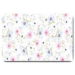 Pattern Flowers Large Doormat  by artworkshop