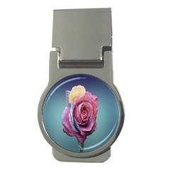 Rose Flower Love Romance Beautiful Money Clips (round)  by artworkshop