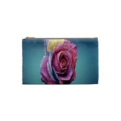 Rose Flower Love Romance Beautiful Cosmetic Bag (small) by artworkshop