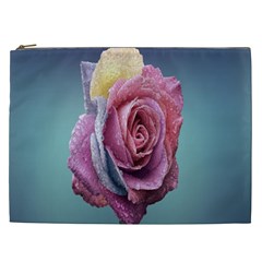 Rose Flower Love Romance Beautiful Cosmetic Bag (xxl) by artworkshop