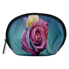 Rose Flower Love Romance Beautiful Accessory Pouch (medium) by artworkshop