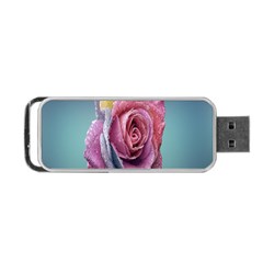Rose Flower Love Romance Beautiful Portable Usb Flash (two Sides) by artworkshop