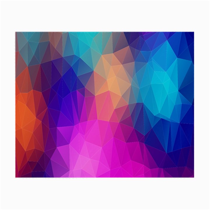 Triangles Polygon Color Small Glasses Cloth (2 Sides)