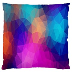 Triangles Polygon Color Standard Flano Cushion Case (one Side) by artworkshop
