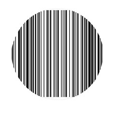 Barcode Pattern Mini Round Pill Box by Sapixe