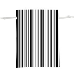 Barcode Pattern  Lightweight Drawstring Pouch (xl) by Sapixe