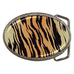 Tiger Animal Print A Completely Seamless Tile Able Background Design Pattern Belt Buckles by Amaryn4rt