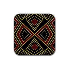 Abstract Pattern Geometric Backgrounds  Rubber Coaster (square) by Eskimos