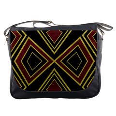 Abstract Pattern Geometric Backgrounds  Messenger Bag by Eskimos
