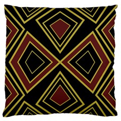 Abstract Pattern Geometric Backgrounds  Large Flano Cushion Case (one Side) by Eskimos