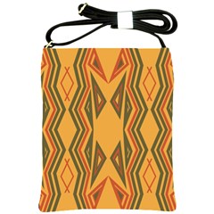 Abstract Pattern Geometric Backgrounds  Shoulder Sling Bag by Eskimos