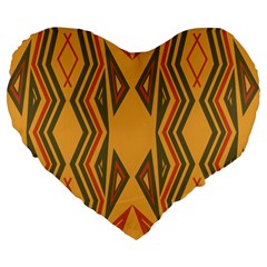 Abstract Pattern Geometric Backgrounds  Large 19  Premium Heart Shape Cushions by Eskimos