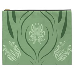 Folk Flowers Print Floral Pattern Ethnic Art Cosmetic Bag (xxxl) by Eskimos