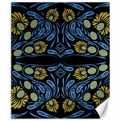 Folk Flowers Print Floral Pattern Ethnic Art Canvas 20  X 24  by Eskimos