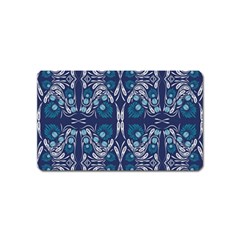 Folk Flowers Print Floral Pattern Ethnic Art Magnet (name Card) by Eskimos